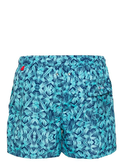 graphic-print swim shorts